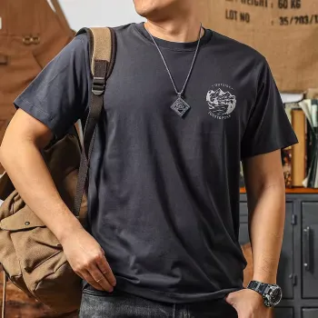Seasonal Words T Shirt Men's Dark Gray