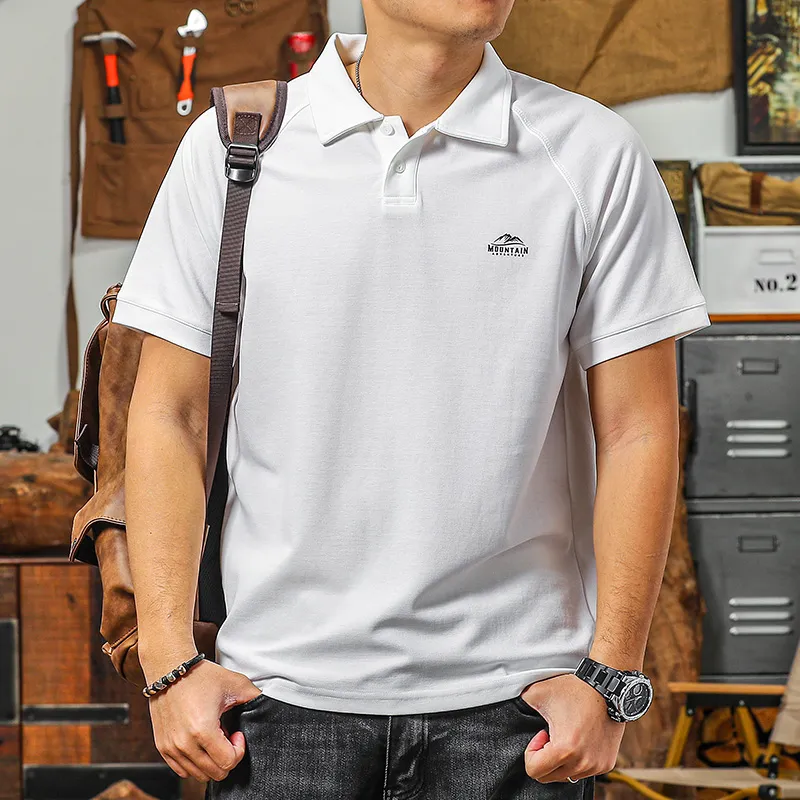 Seasonal Words Summer Polo Shirt Men's-4