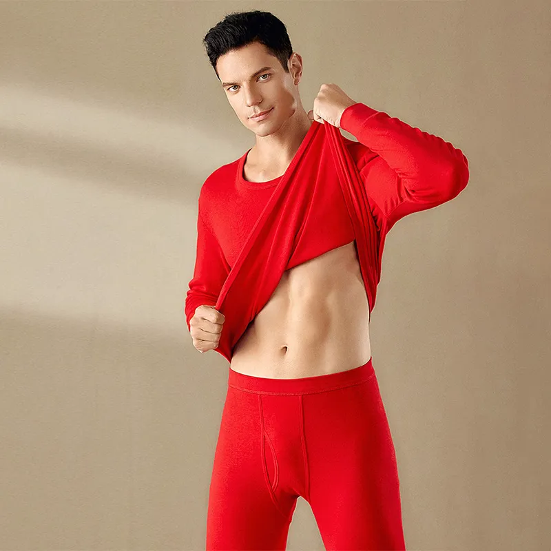 Lanza Thermal Set Men's 4 Sets Red-4