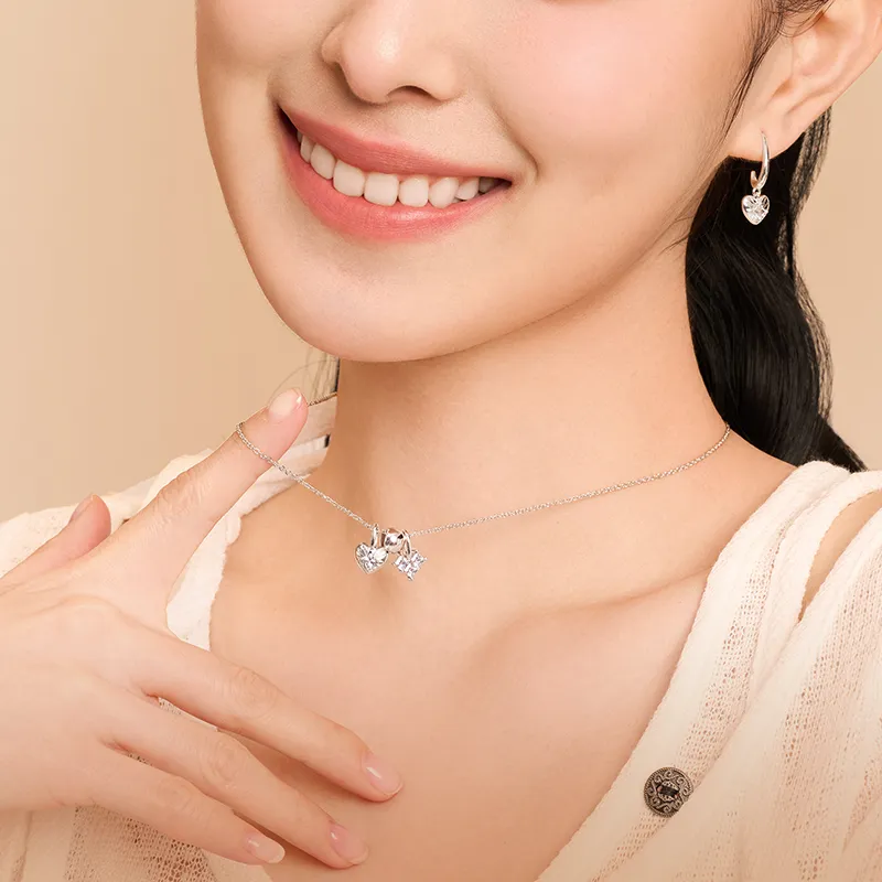 Abyb Charming Rhodium Plated Necklaces Women's-2