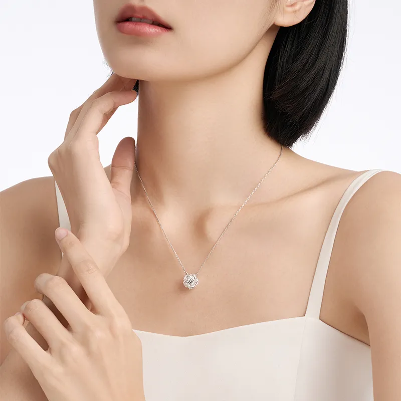 Abyb Charming Synthetic Cubic Zirconia Necklaces Unisex-3