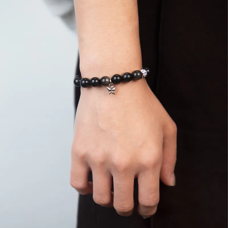 Abyb Charming Obsidian Bracelets Unisex-7