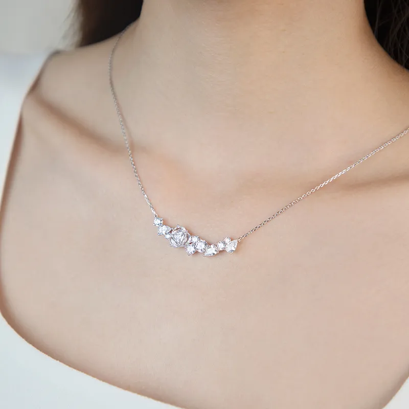 Abyb Charming Synthetic Cubic Zirconia Necklaces Women's-3