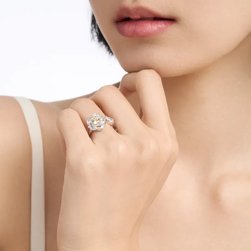 Abyb Charming Rhodium-plated Copper Rings Women's-3