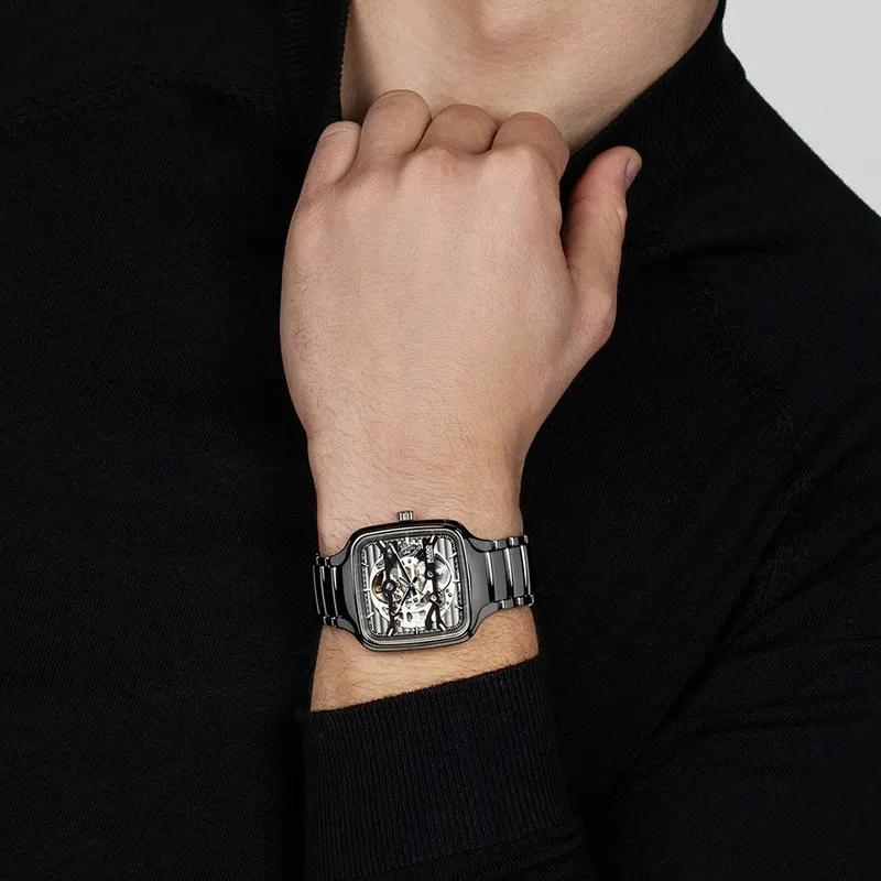 RADO Realme Collection Automatic Mechanical Movement Men's Watches Watch Gray Dial Ceramic Strap R27125152-4