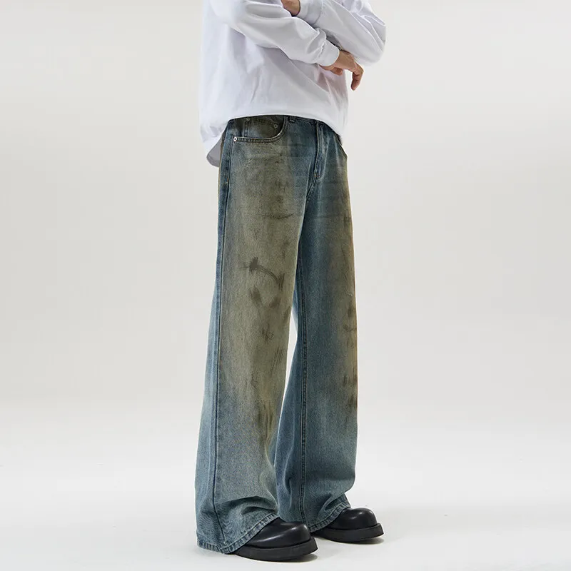 ROBINHOOD Jeans Unisex Dirty Dyed Blue-2