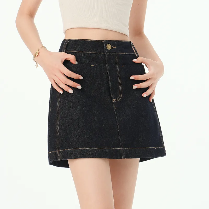 Rose Denim Short Skirts Women's-4