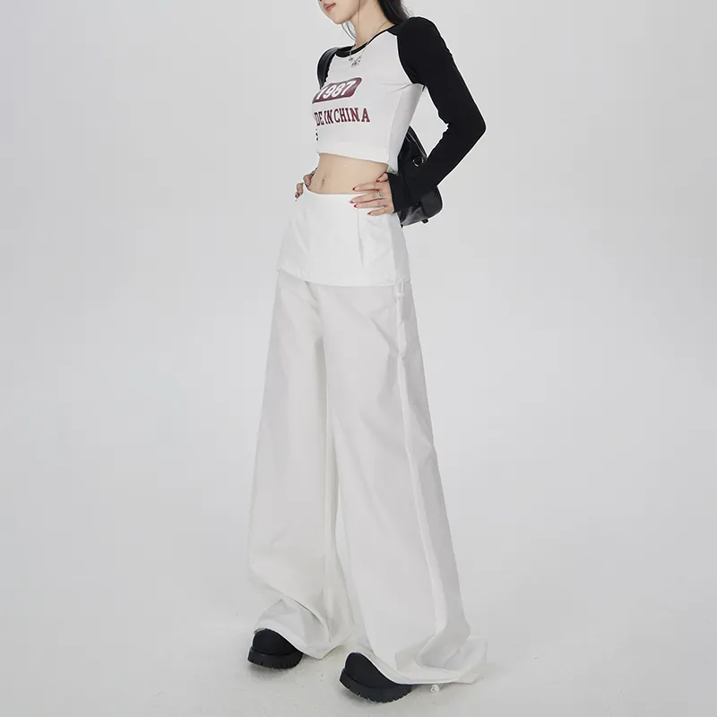 Rose Casual Pants Women's White-5