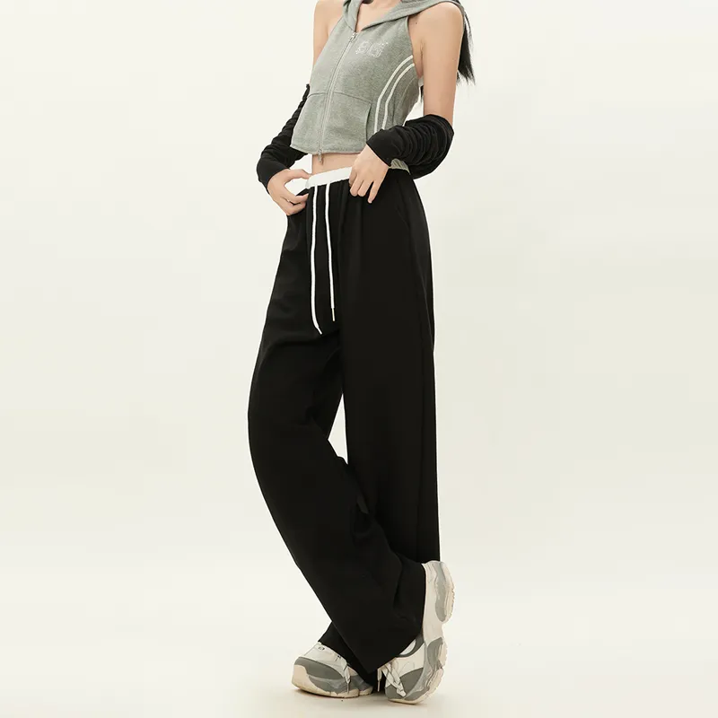 Rose Casual Pants Women's Black-4