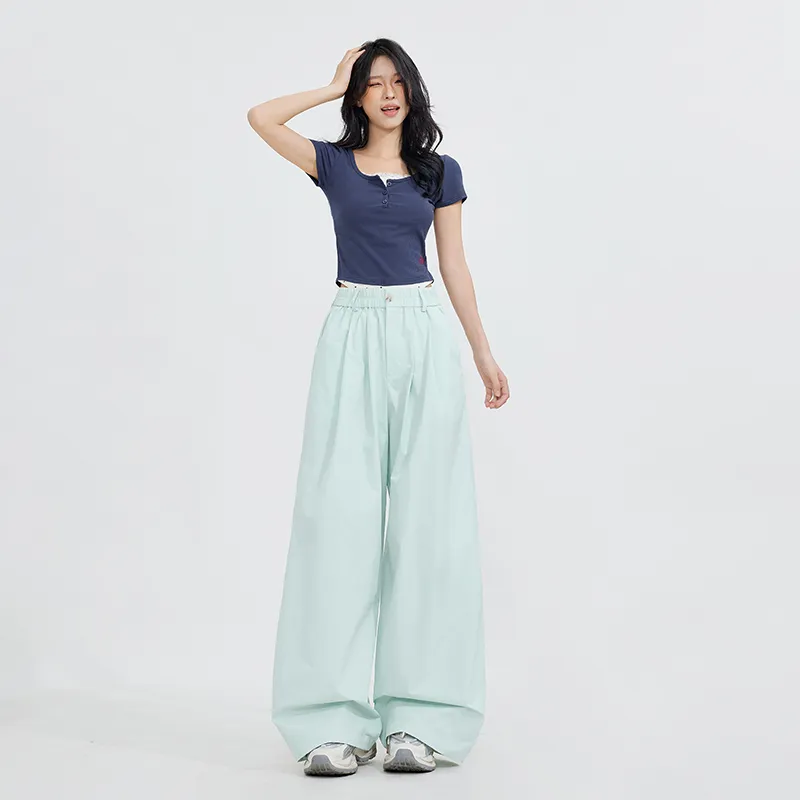 Rose Casual Pants Women's Green-5