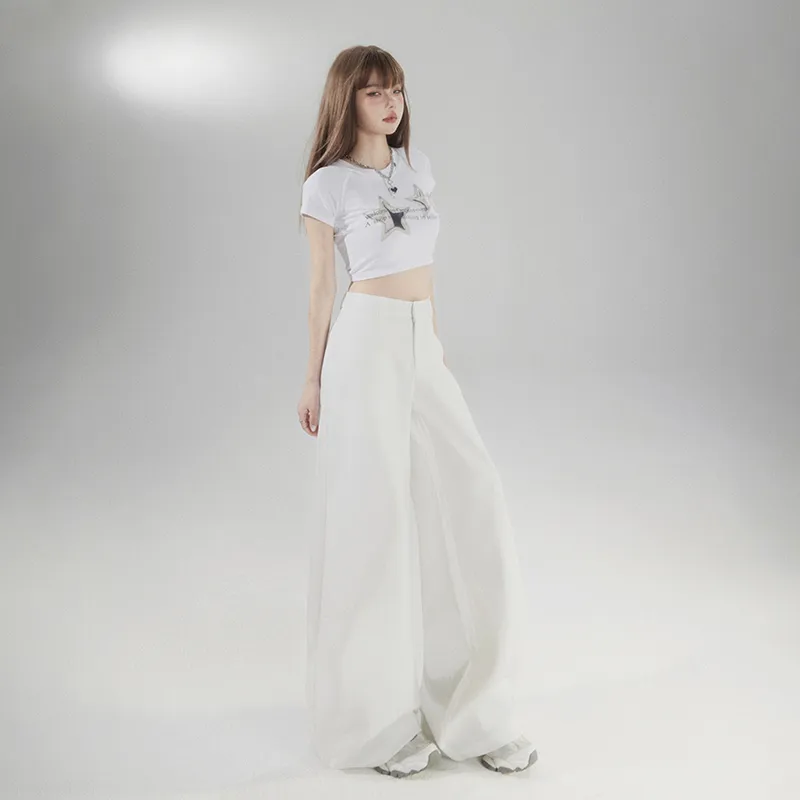 Rose Casual Pants Women's White-3