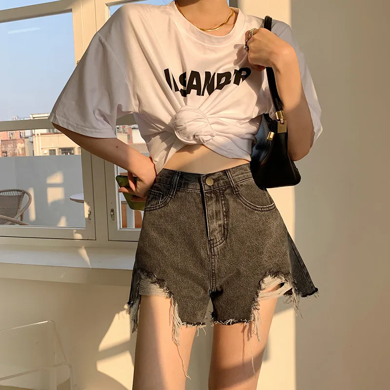 Rose Denim Shorts Women's-17