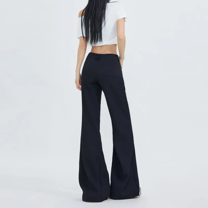 Rose Casual Pants Women's Black-8