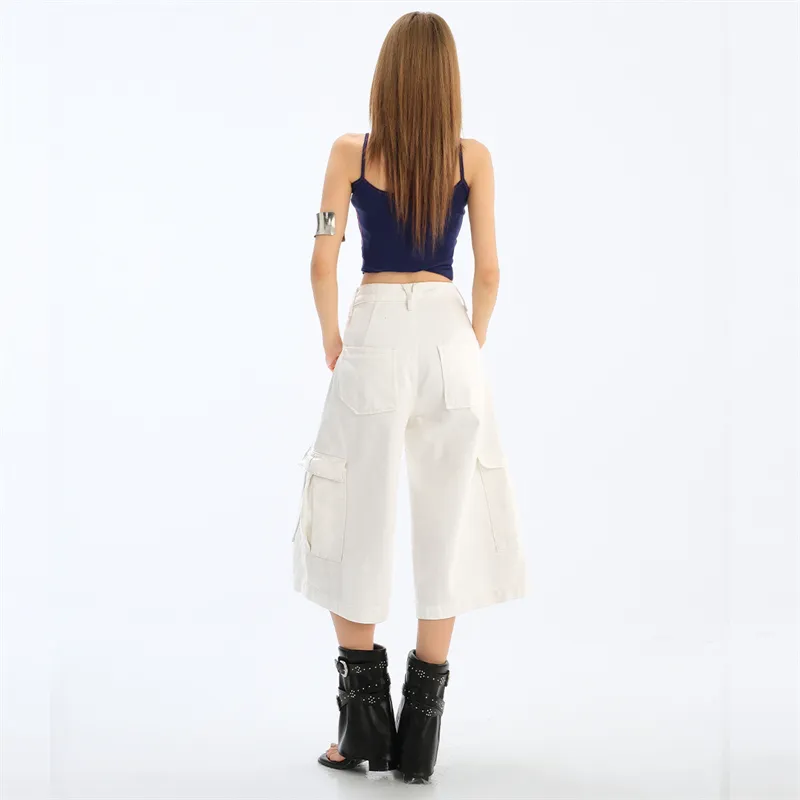 Rose Denim Shorts Women's-5