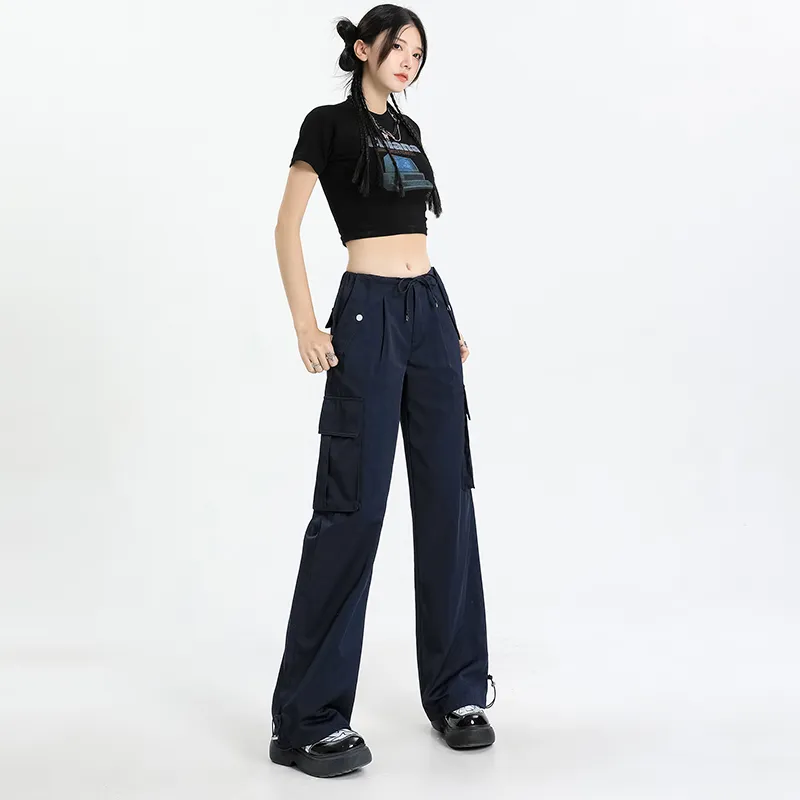 Rose Cargo Pants Women's Navy Blue-5