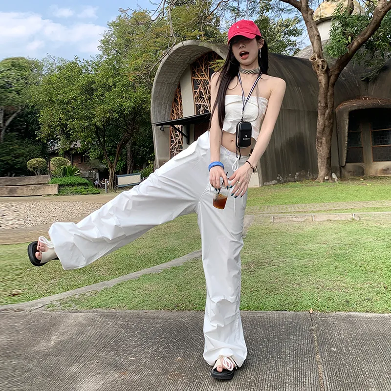 Rose Casual Pants Women's White-5