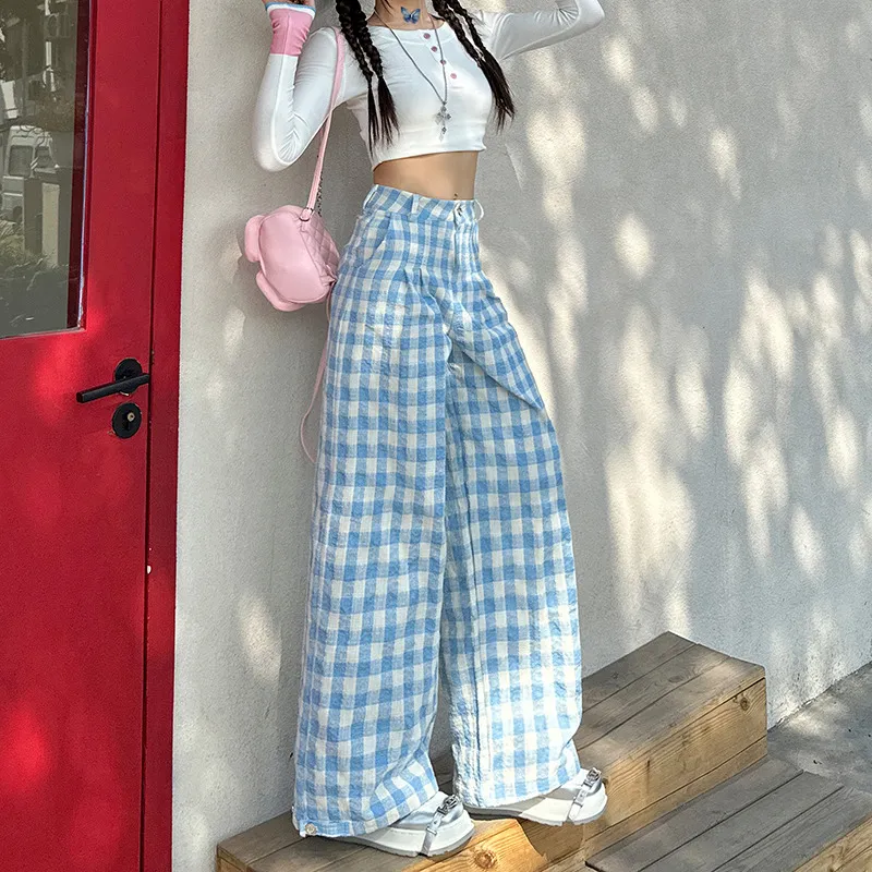 Rose Casual Pants Women's Sky Blue-11