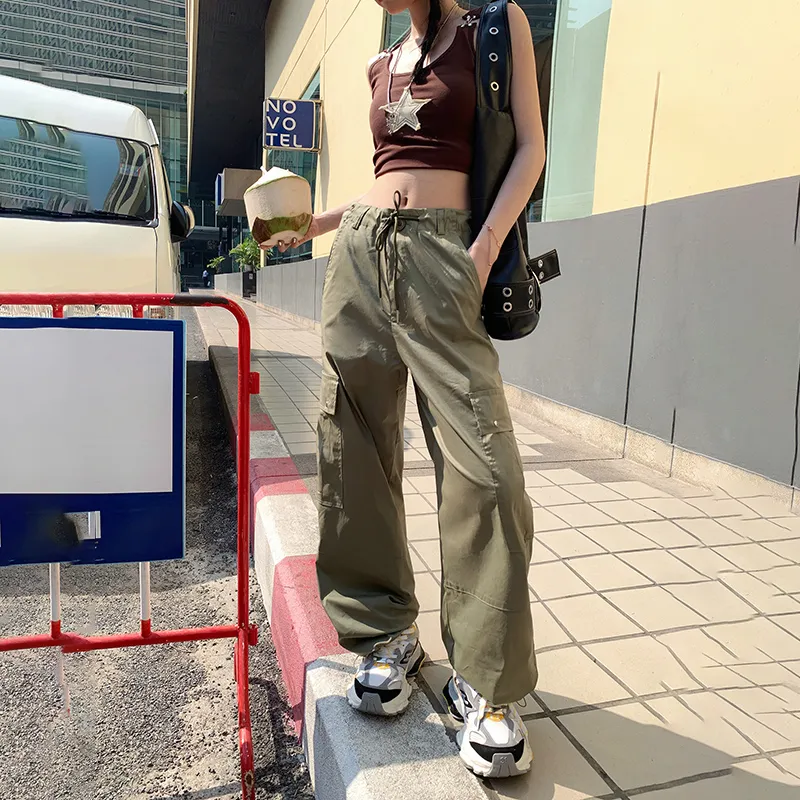 Rose Cargo Pants Women's Army Green-5