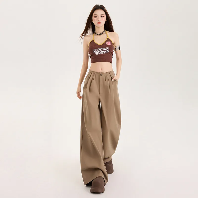 Rose Casual Pants Women's Khaki-11