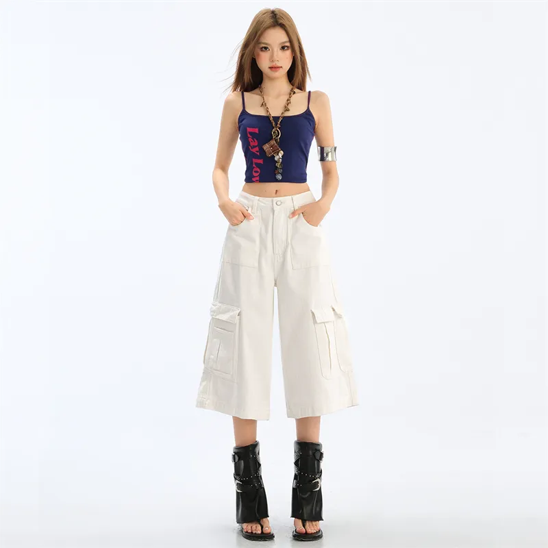 Rose Denim Shorts Women's-1