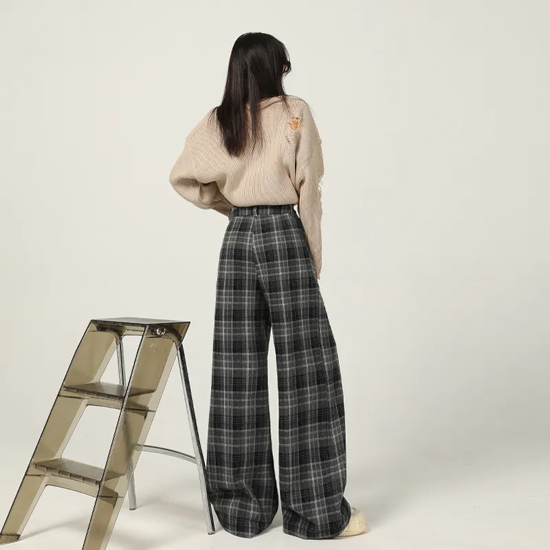 Rose Casual Pants Women's Haze Gray Blue-4