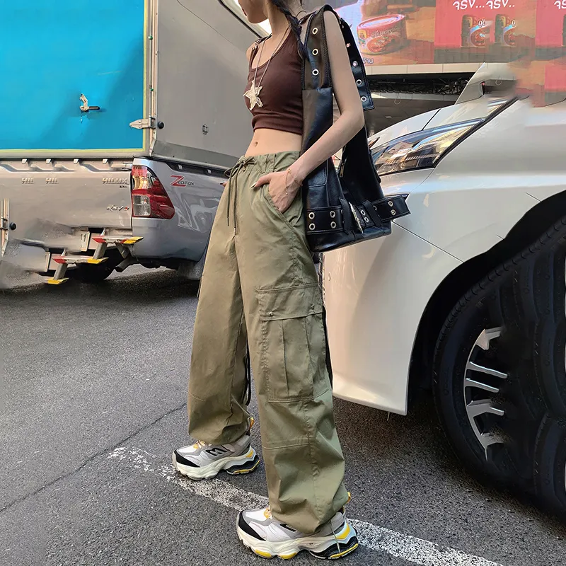 Rose Cargo Pants Women's Army Green-2