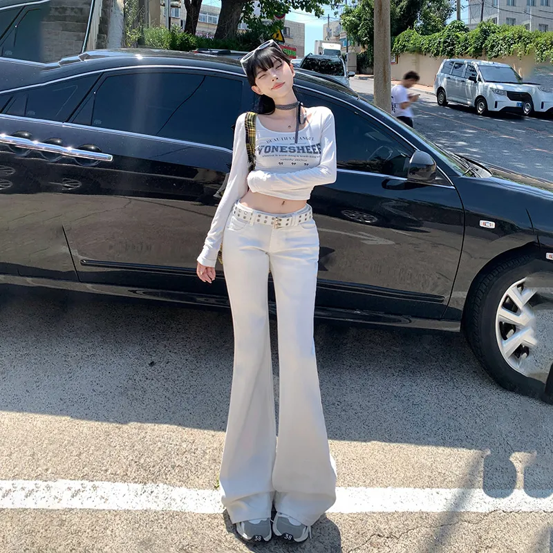 FOREVER 21 Jeans Women's Pure White Color-71