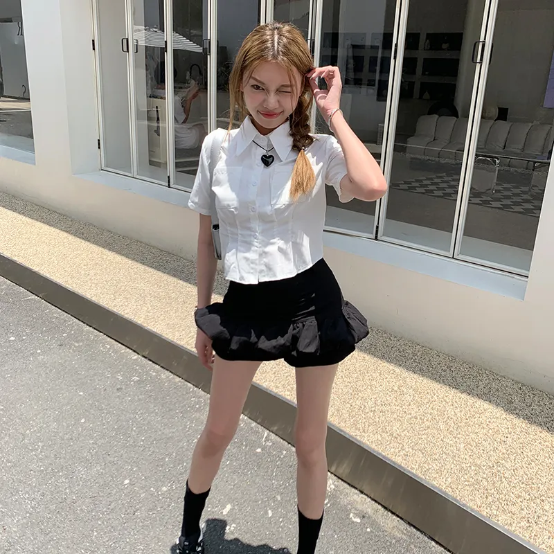 Rose Casual Short Skirts Women's-5