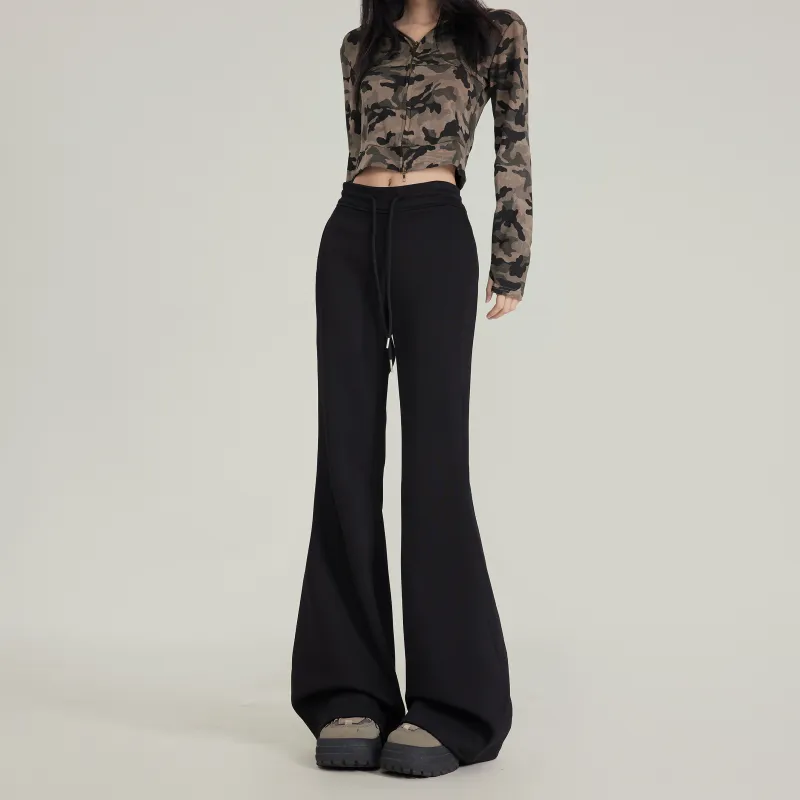 Rose Casual Pants Women's Black-4