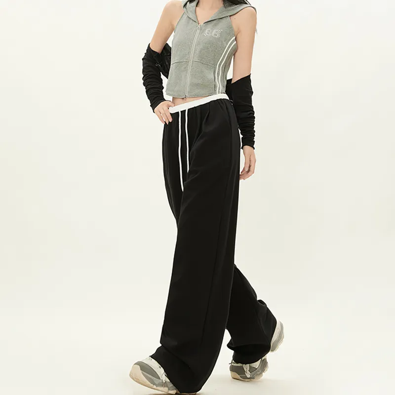 Rose Casual Pants Women's Black-6