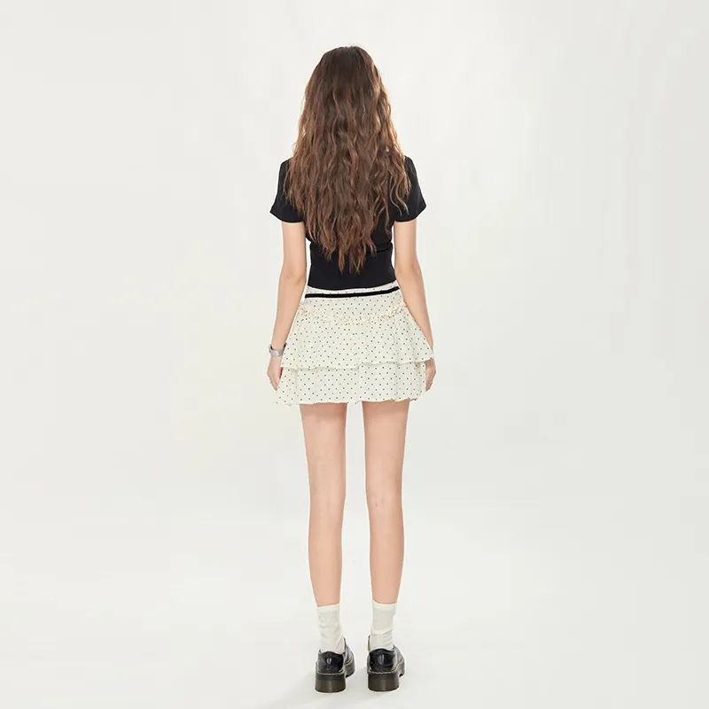 Rose Casual Short Skirts Women's Apricot-2