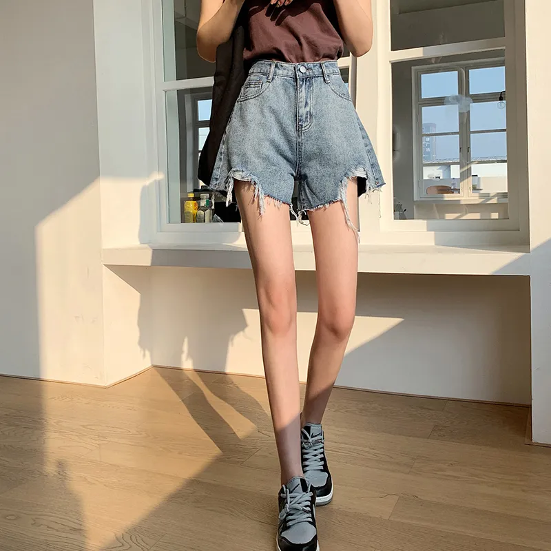 Rose Denim Shorts Women's-6