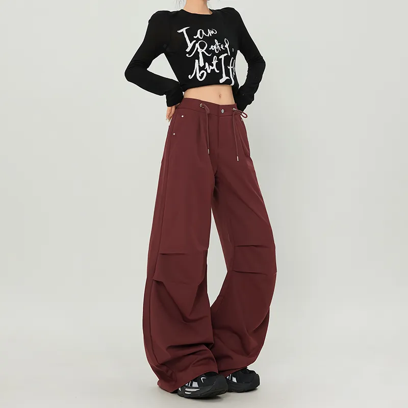 Rose Casual Pants Women's Ancora Red-4
