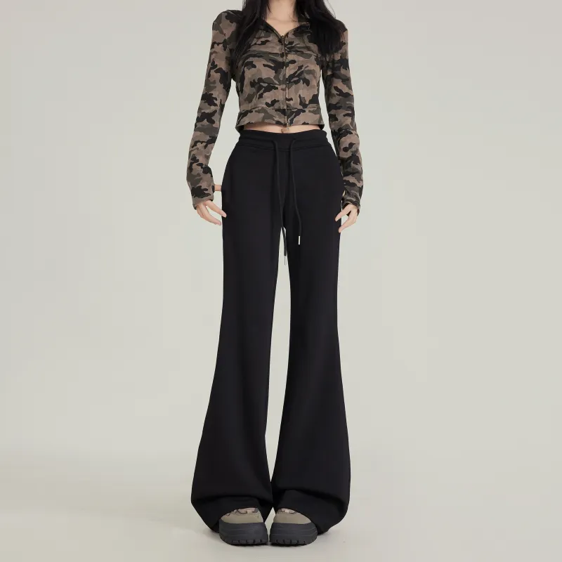 Rose Casual Pants Women's Black-5