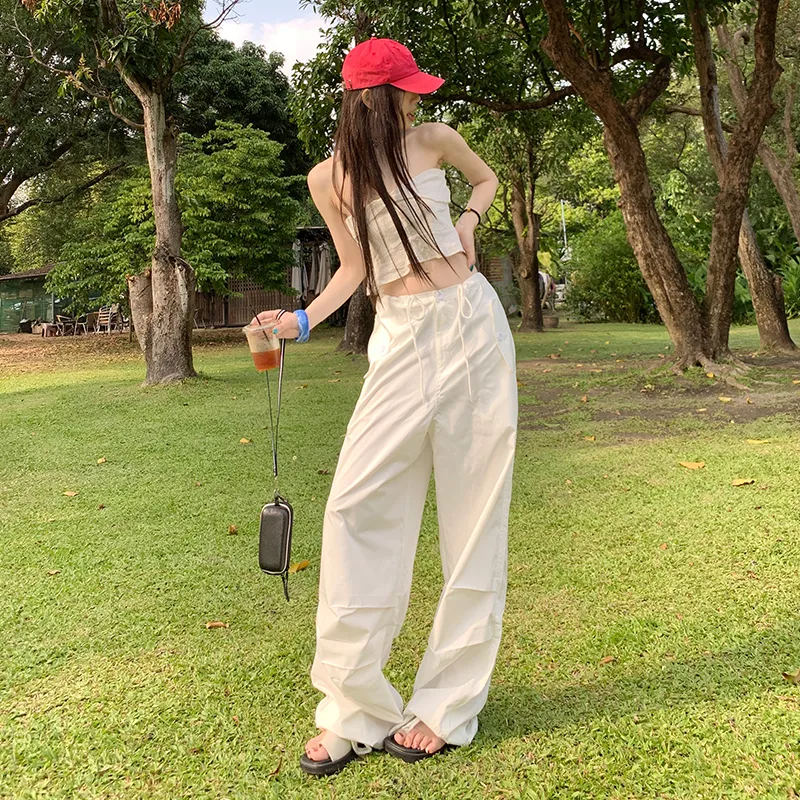 Rose Casual Pants Women's White-2