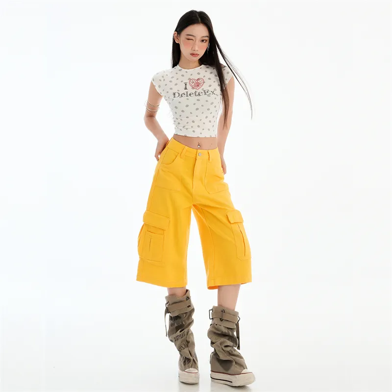Rose Denim Shorts Women's-10