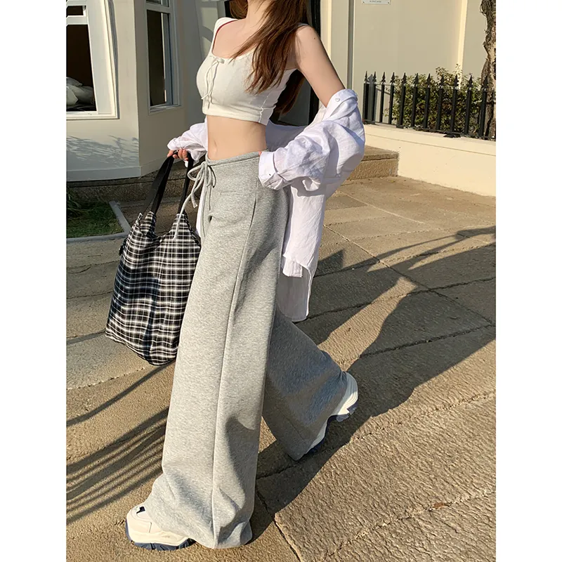 Rose Casual Pants Women's Light Gray-10