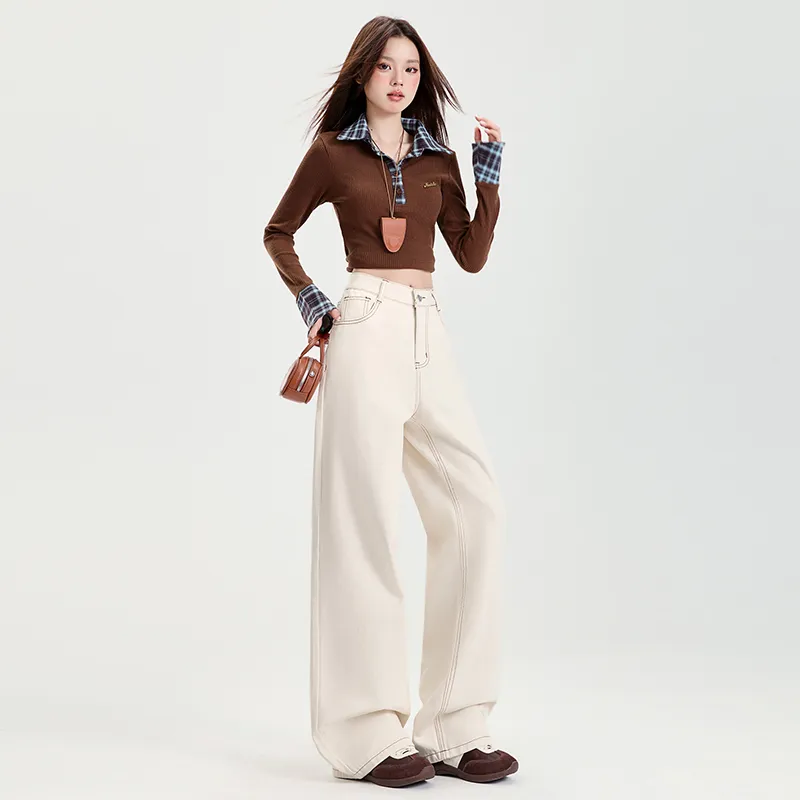 Rose Jeans Women's Cream Apricot-11