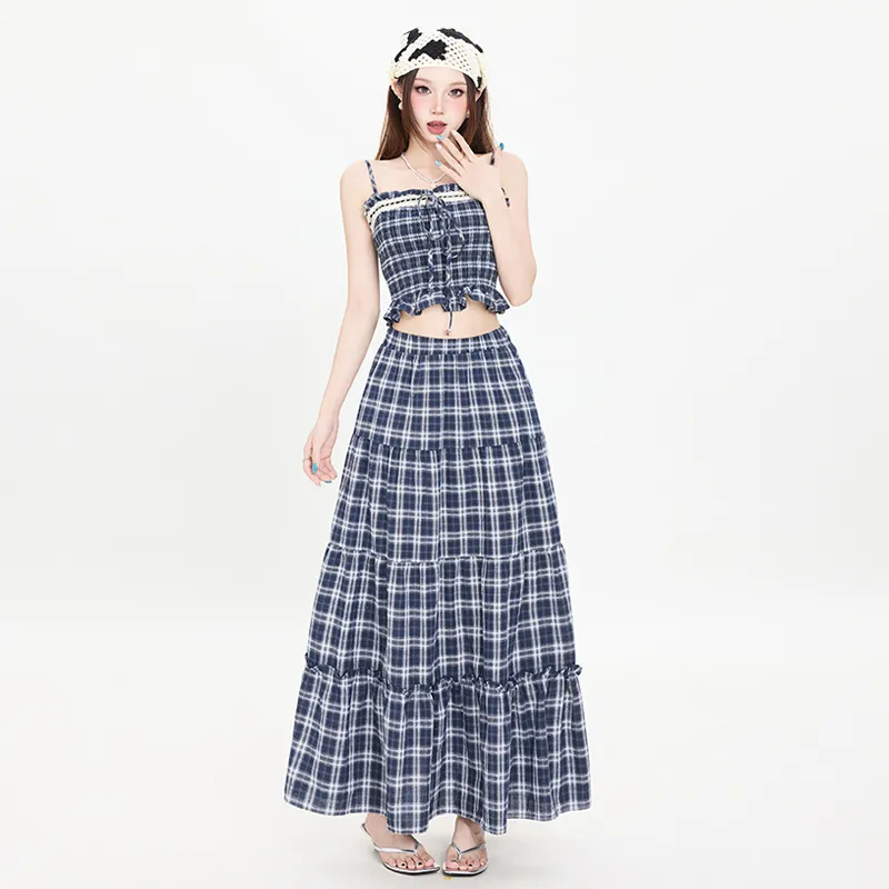 Rose Two Piece Skirt Sets Women's-2