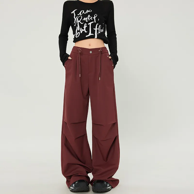 Rose Casual Pants Women's Ancora Red-5