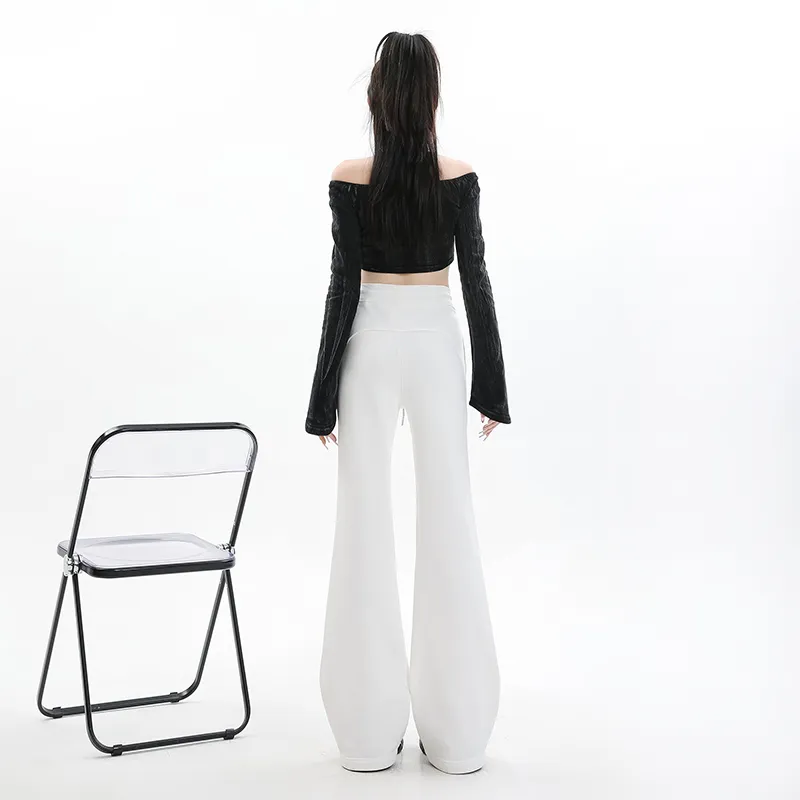 Rose Casual Pants Women's White-1