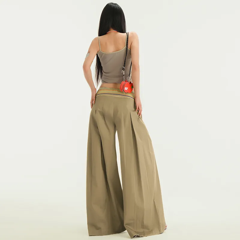 Rose Casual Pants Women's Khaki-7