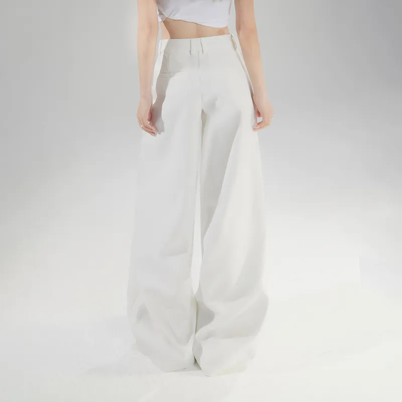 Rose Casual Pants Women's White-10