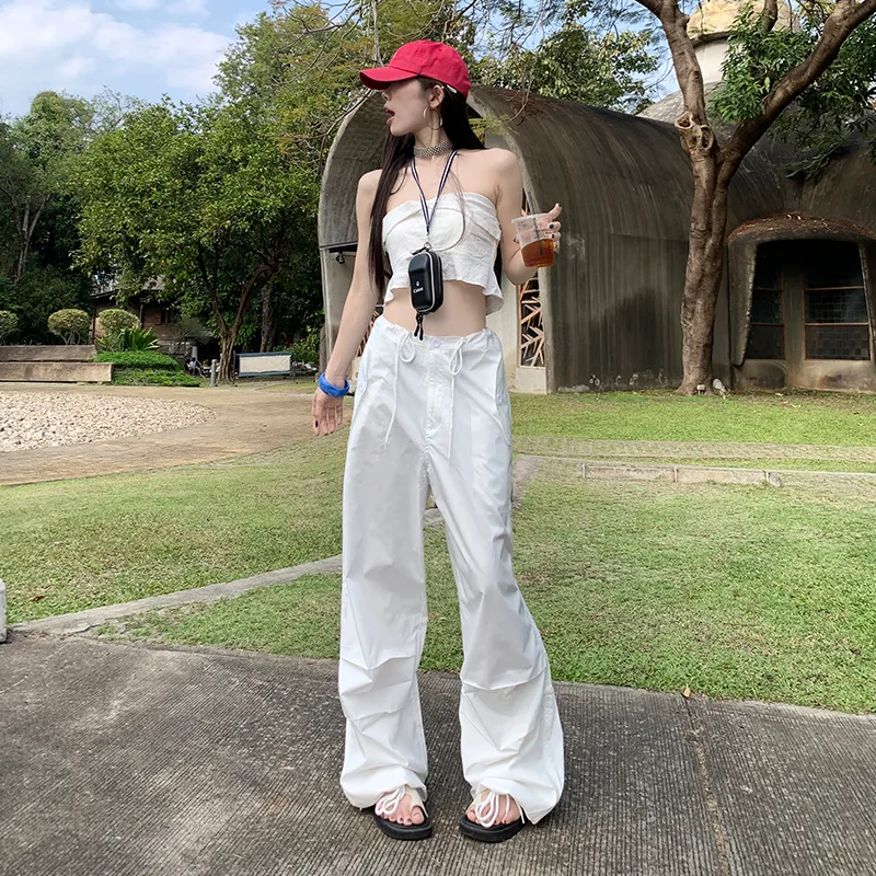 Rose Casual Pants Women's White-4