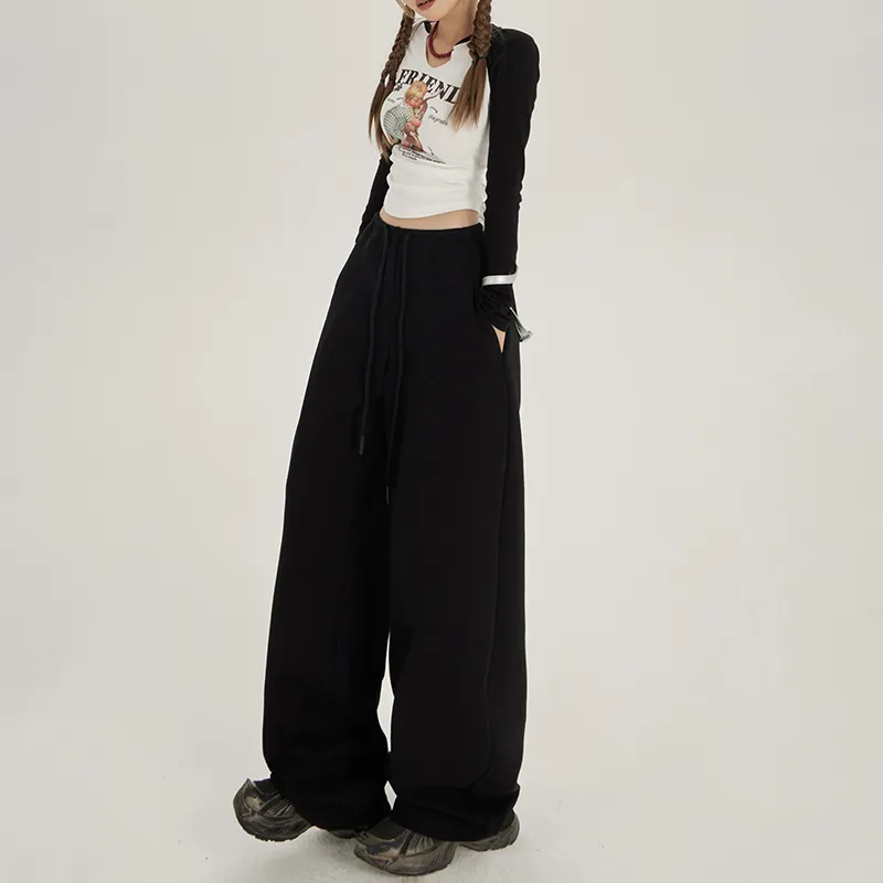 Rose Casual Pants Women's Black-3