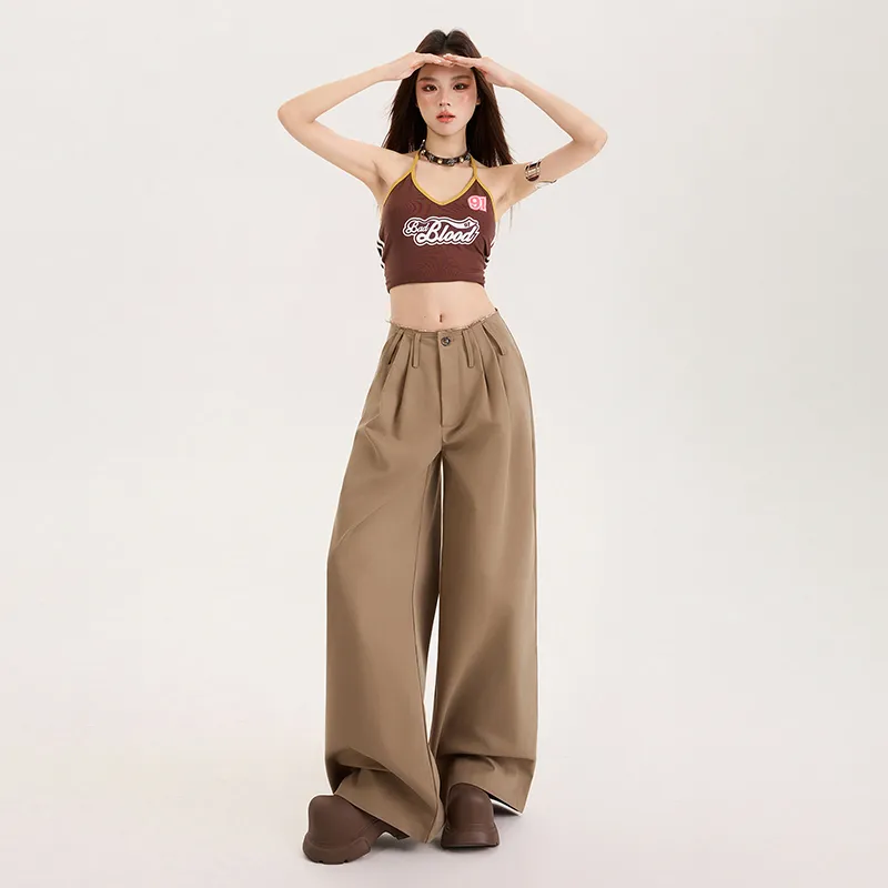 Rose Casual Pants Women's Khaki-7