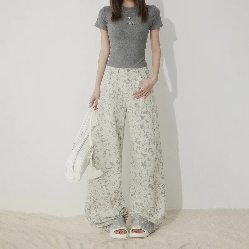 Rose Casual Pants Women's White-1