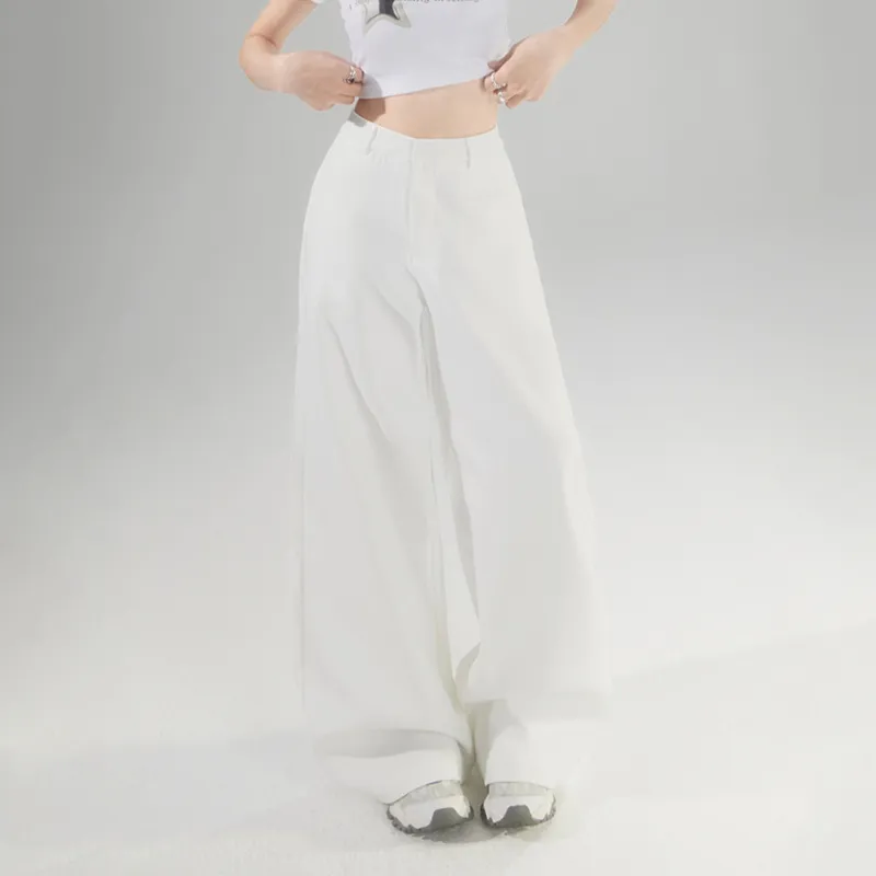 Rose Casual Pants Women's White-11