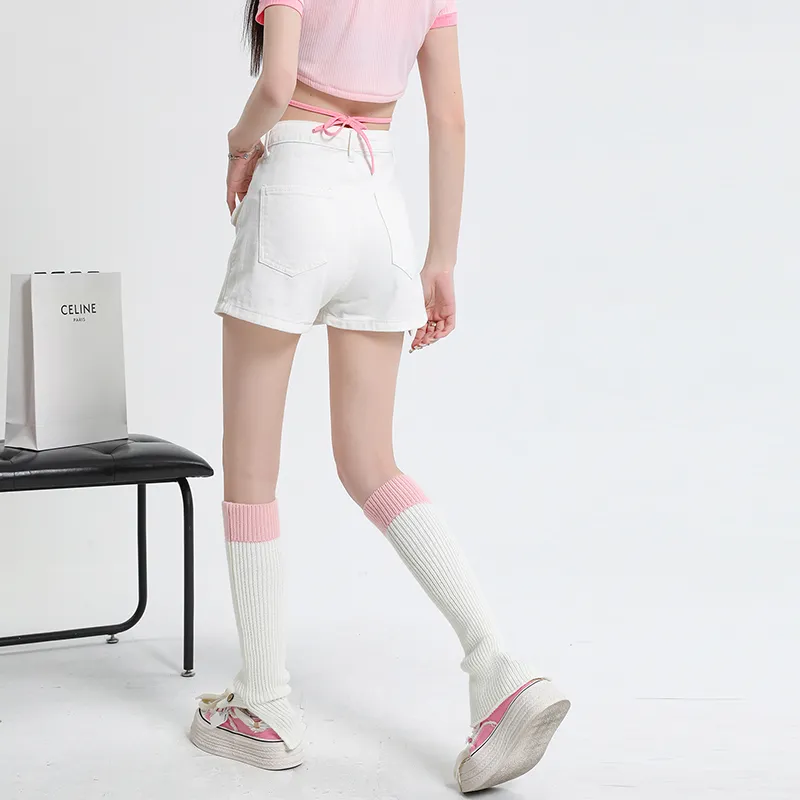 Rose Denim Short Skirts Women's-4