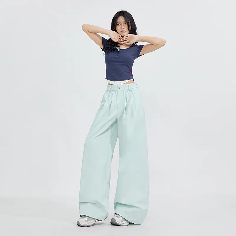 Rose Casual Pants Women's Green-8